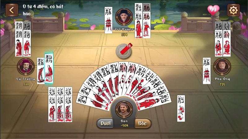 Game bài chắn trò chơi đình đám nhất hiện nay