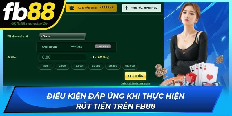 Các bước thực hiện rút tiền fb88
