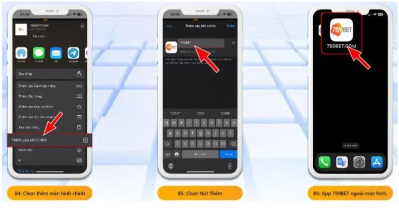 Các bước tải ứng dụng 789bet cho hệ điều hình ios