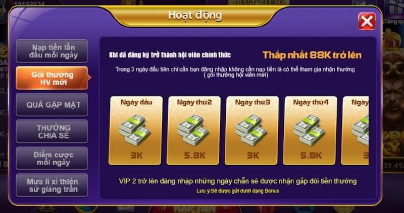 Thủ tục nhận code giá trị từ 68 game bài 